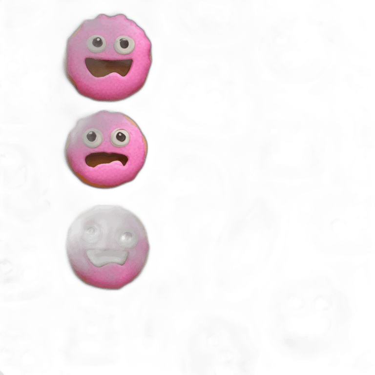 pink cookies monsters emoji