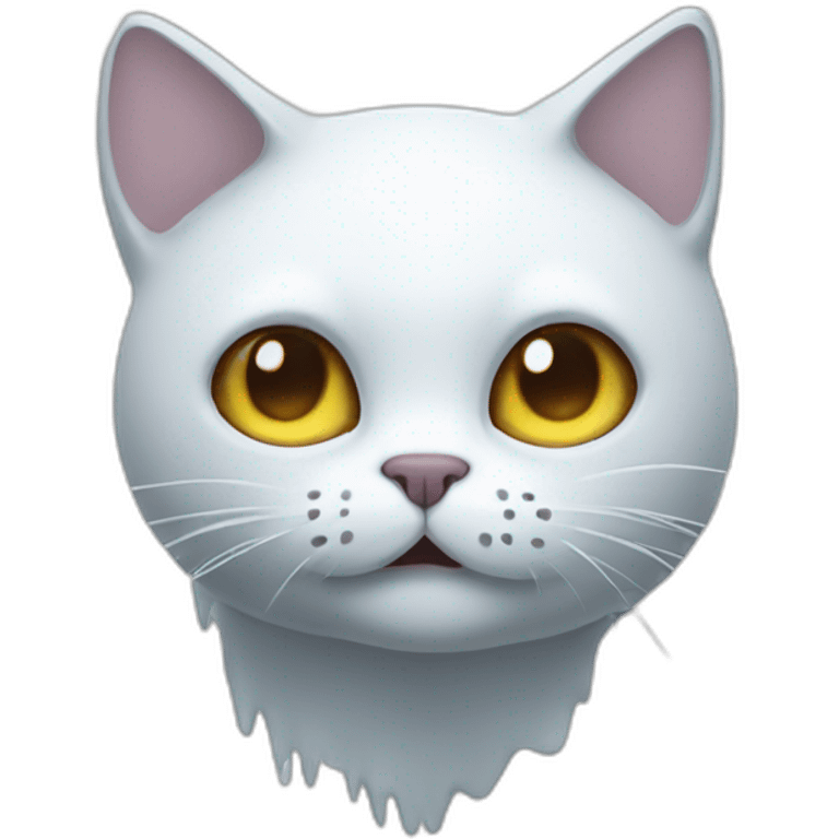 Cat ghost emoji