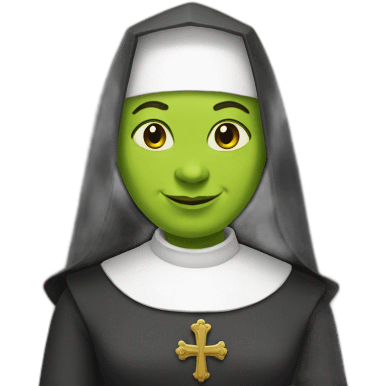 Shrek Nun emoji