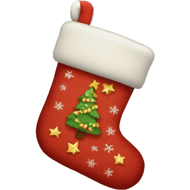 Christmas stocking emoji