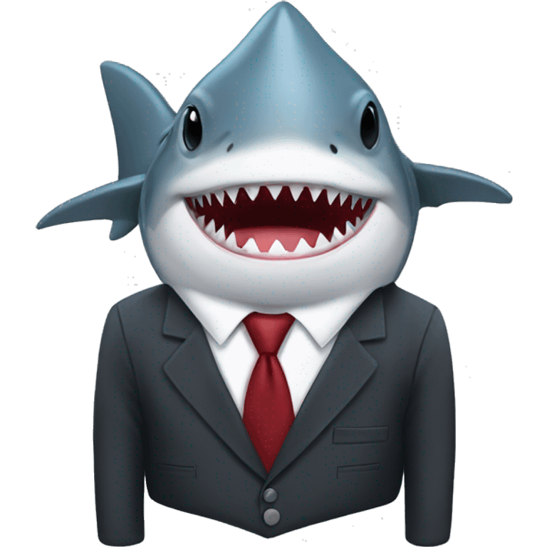 shark in a suit  emoji