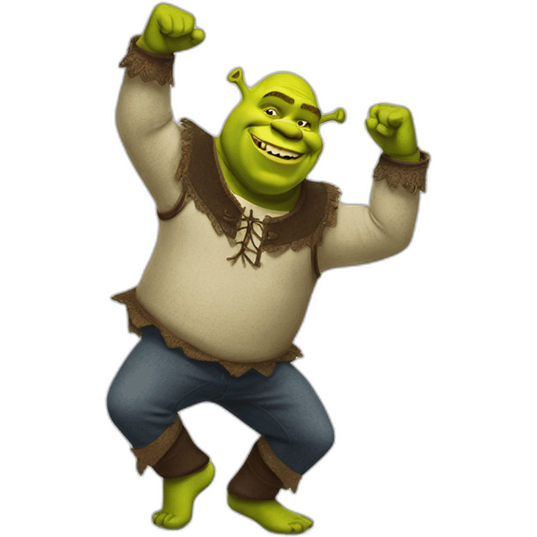 Shrek dancing emoji