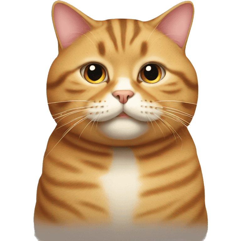 Fat tabby cat emoji