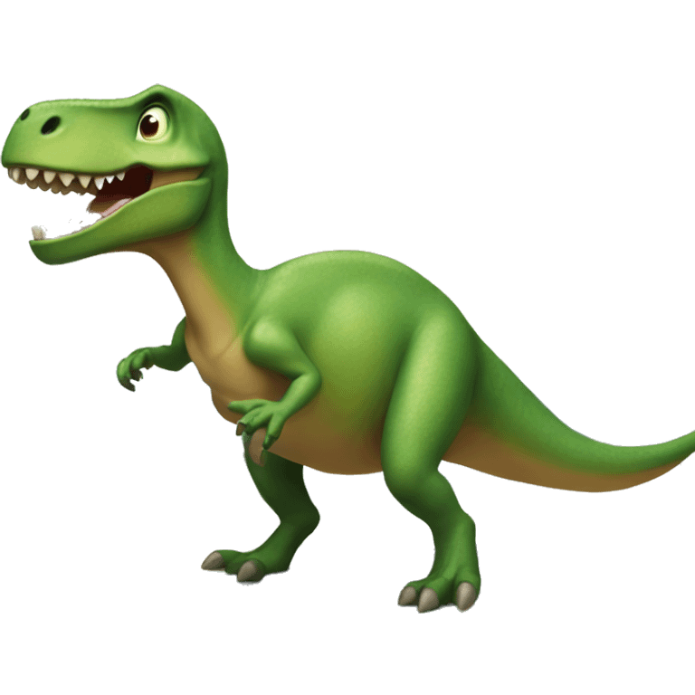 a dinosaur on a surfboard emoji