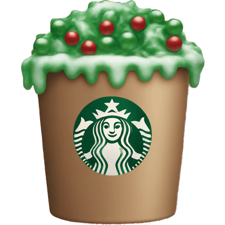  Christmas festive Starbucks drink  emoji