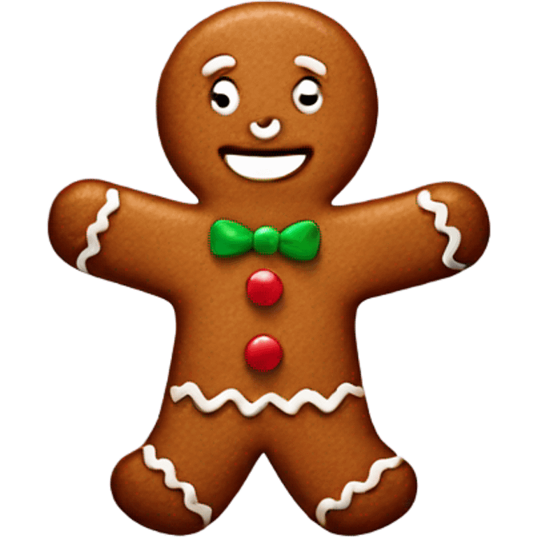 gingerbread man emoji