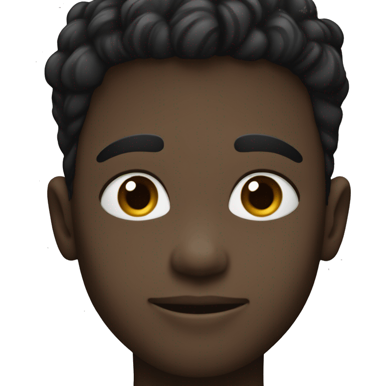 Half white toned and half black toned boy emoji