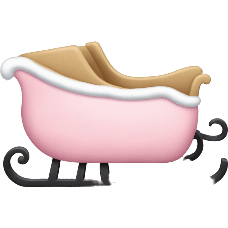 light pink sleigh emoji