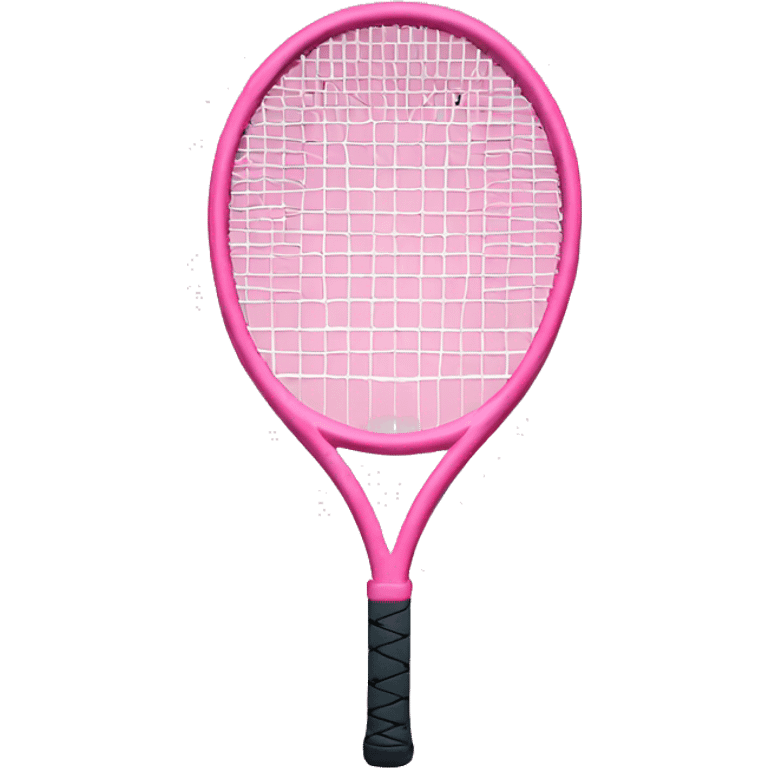 Pink tennis racket  emoji