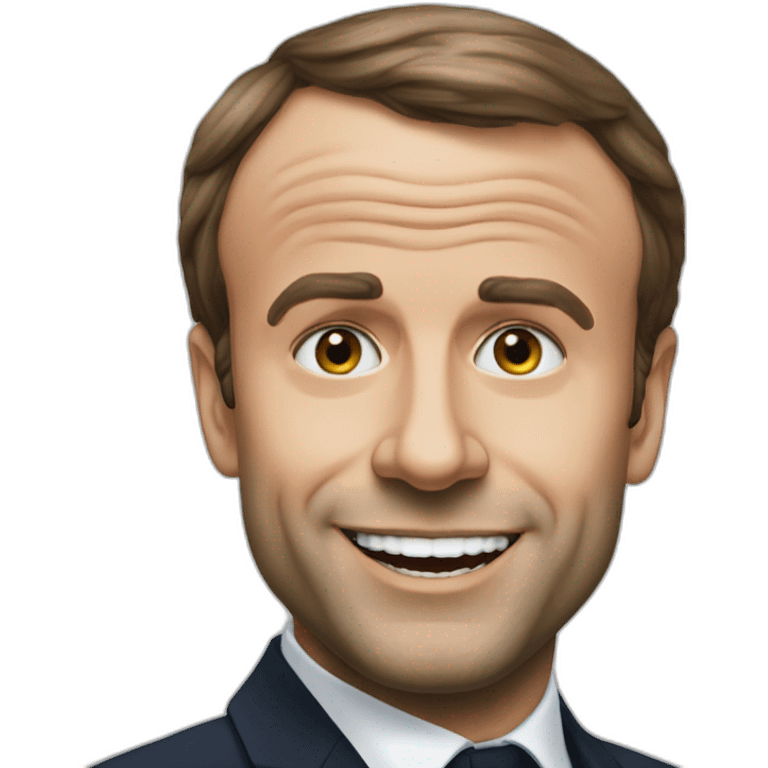 Macron qui fait caca emoji