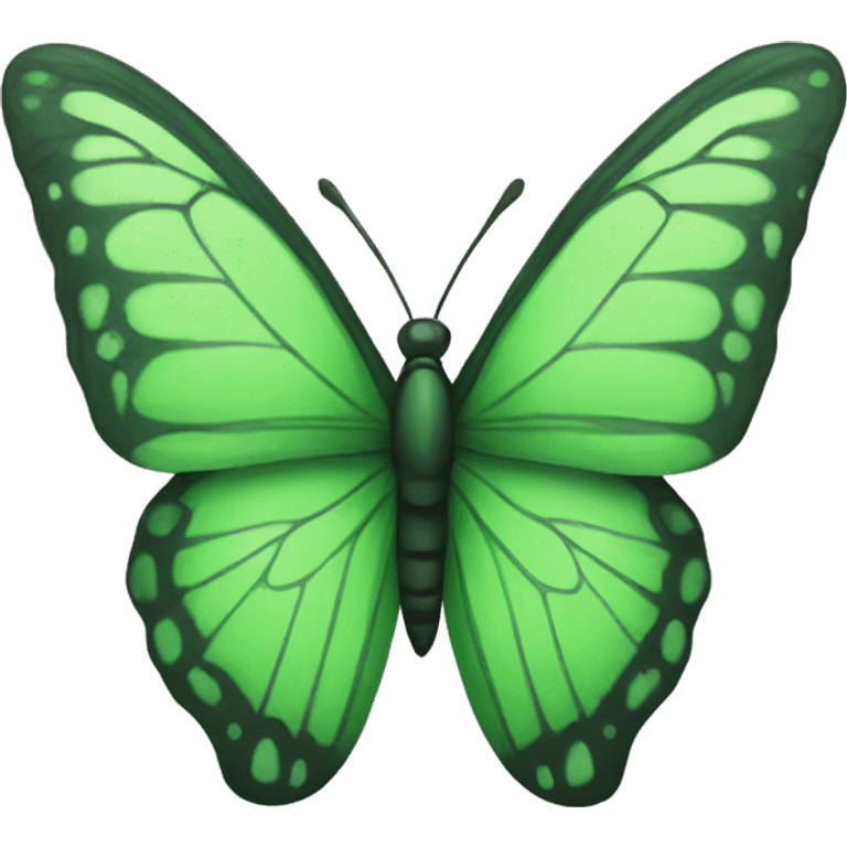 Green butterfly emoji