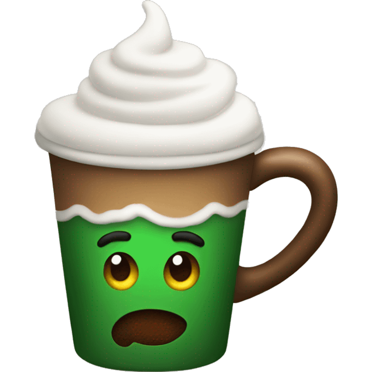 Christmas coffee emoji