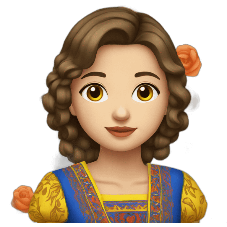 ukrainian-girl-brunette-in-vyshyvanka emoji