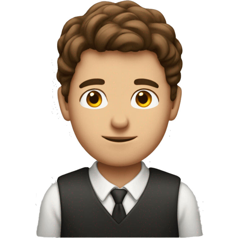 brown hair guy who's principle of school emoji