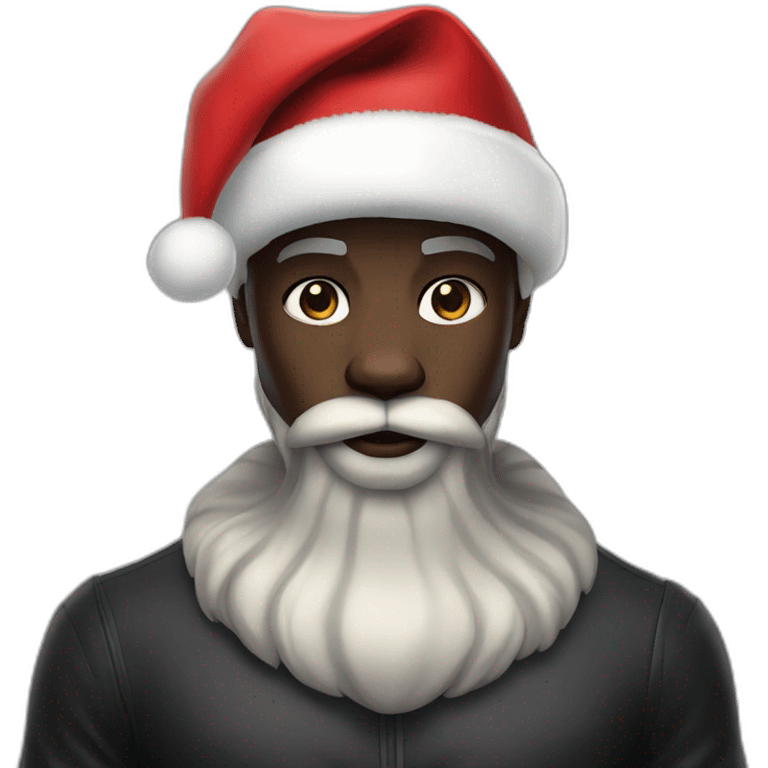 black panther in santa claus* emoji