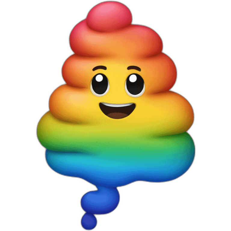 rainbow-poop emoji