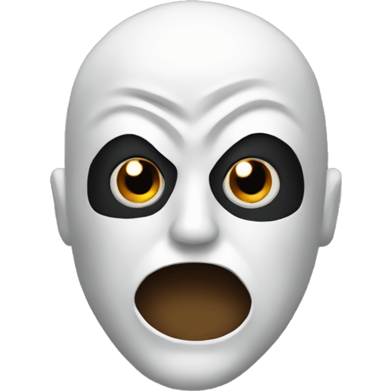 Scary masked man emoji