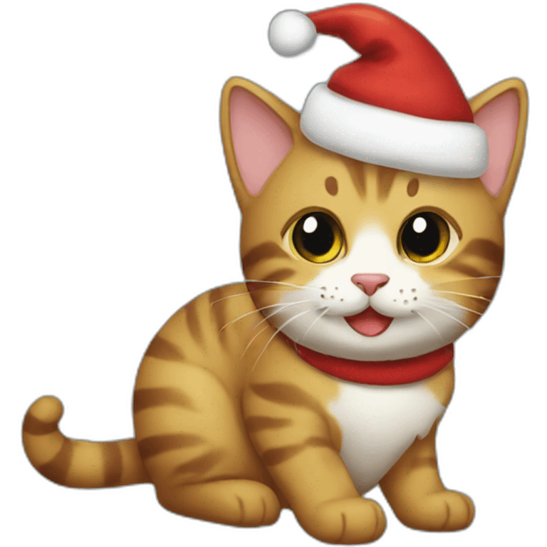 merry christmas cat emoji