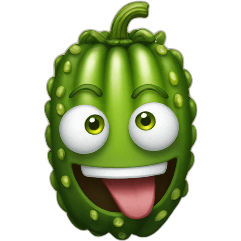 uncanny-smiling-pickle emoji