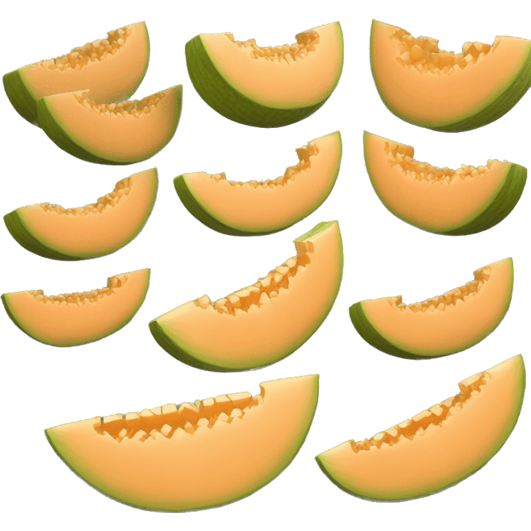 3D muskmelon  emoji