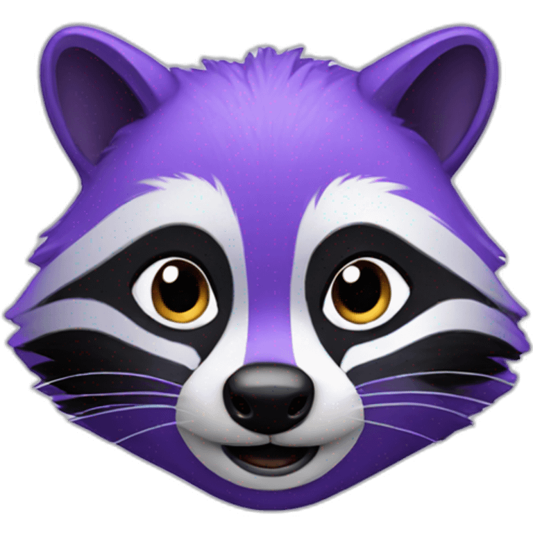 purple raccoon emoji