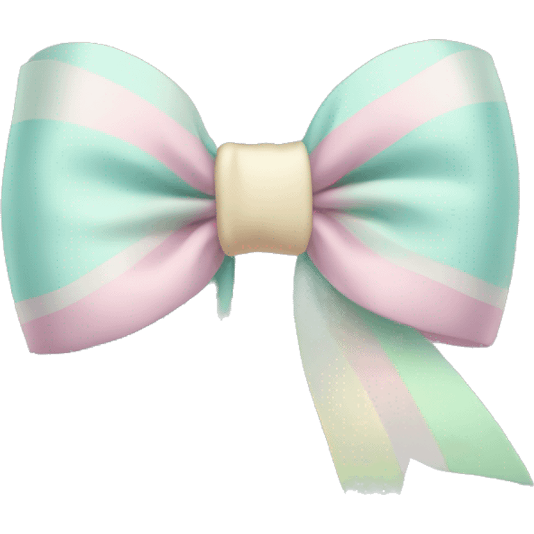 Pastel colored bow emoji