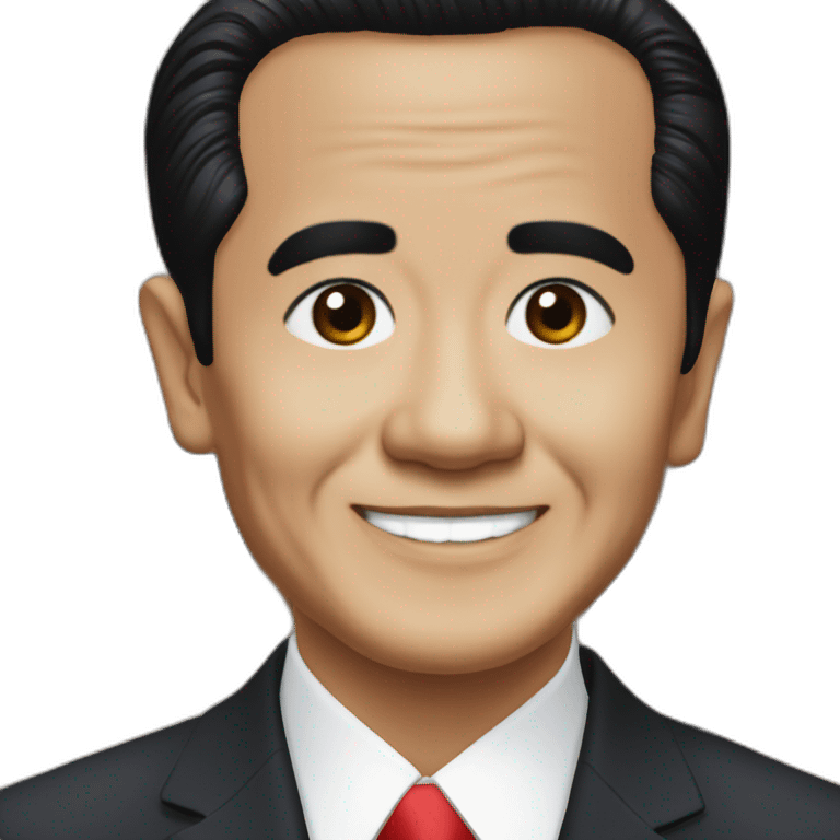 President Jokowi otaku close up emoji