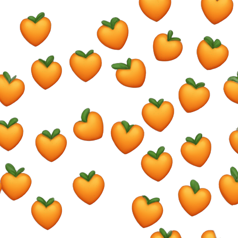 Sweet orange heart emoji