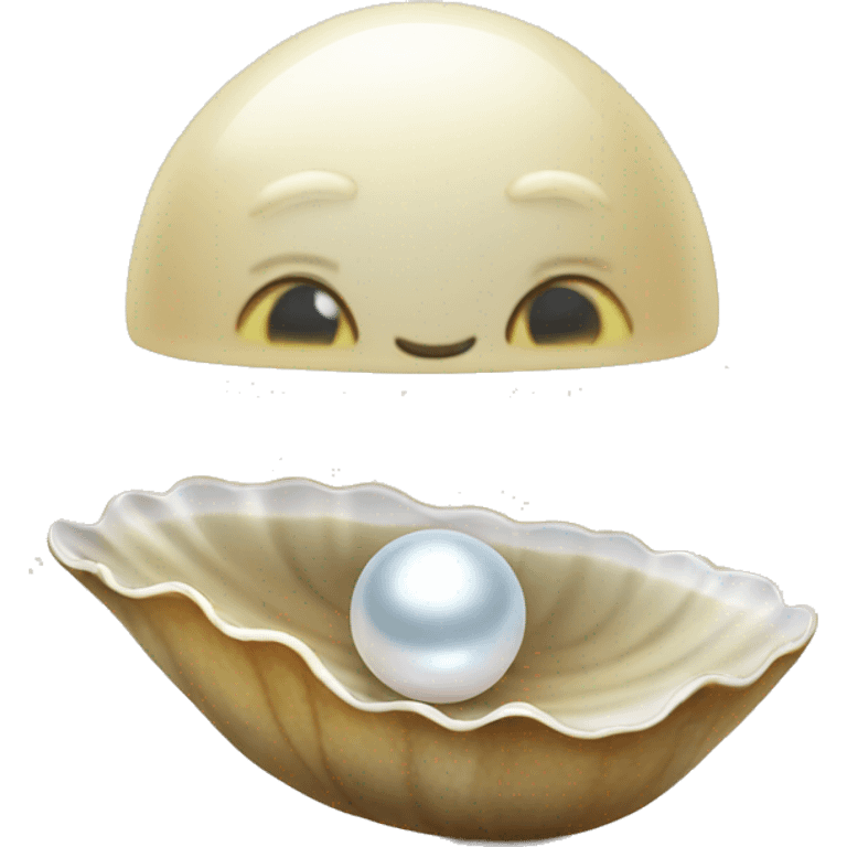 clam with a pearl emoji