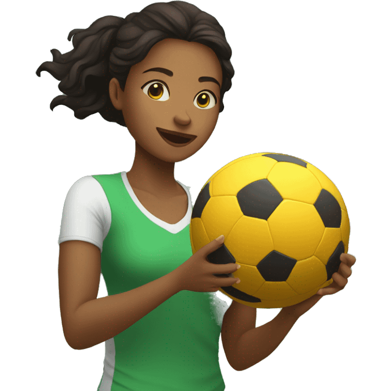 Mulher jogando bola  emoji