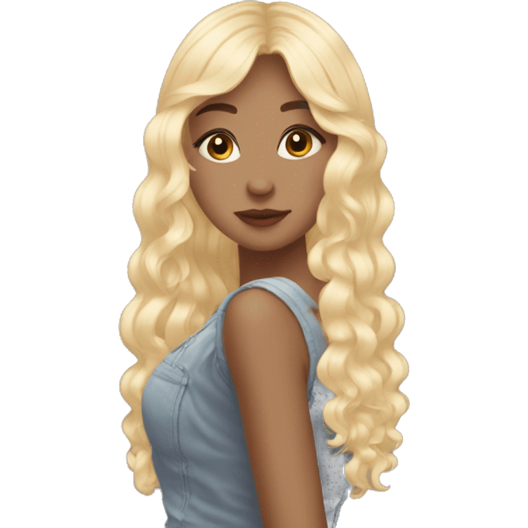 Blonde aesthetic girl ￼ emoji