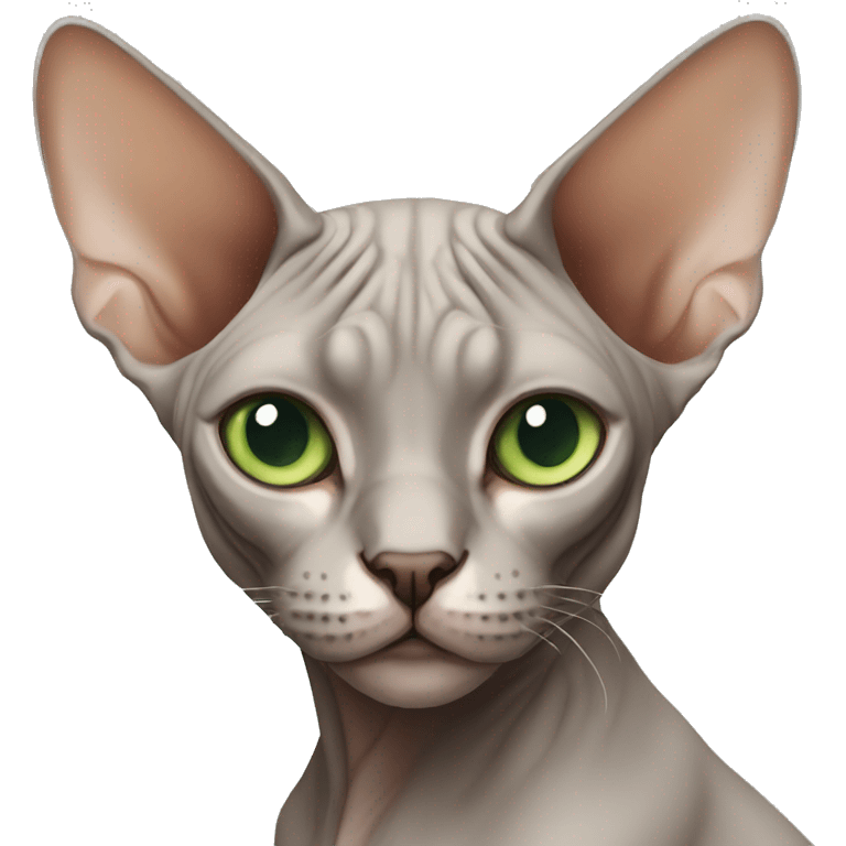 sphynx green eyes emoji