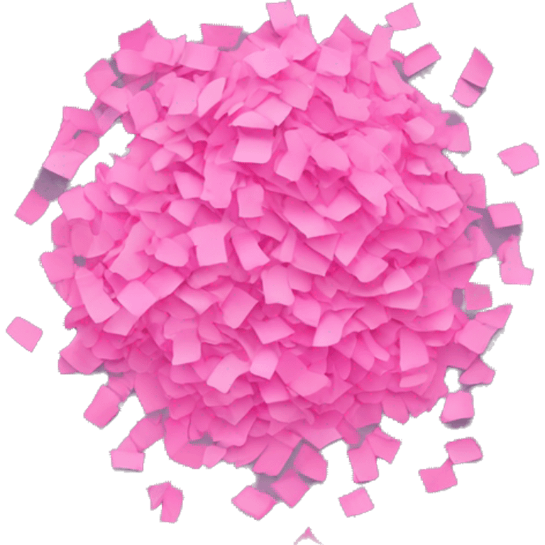 Pink confetti  emoji