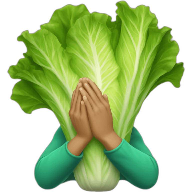 Lettuce With Praying Hands emoji