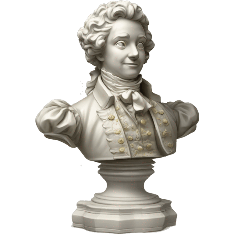 vintage highly detailed rococo statue emoji