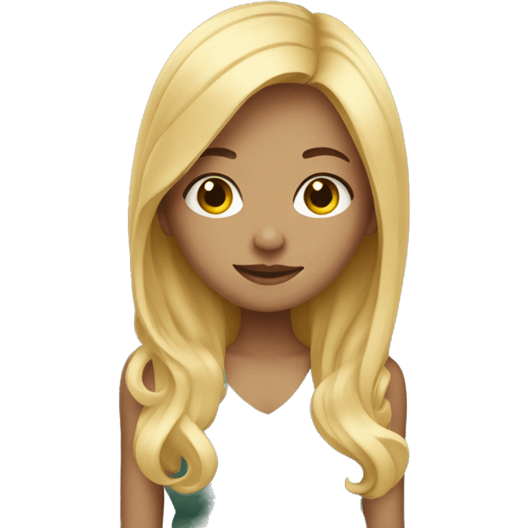 Blondw hair girl pregnant  emoji