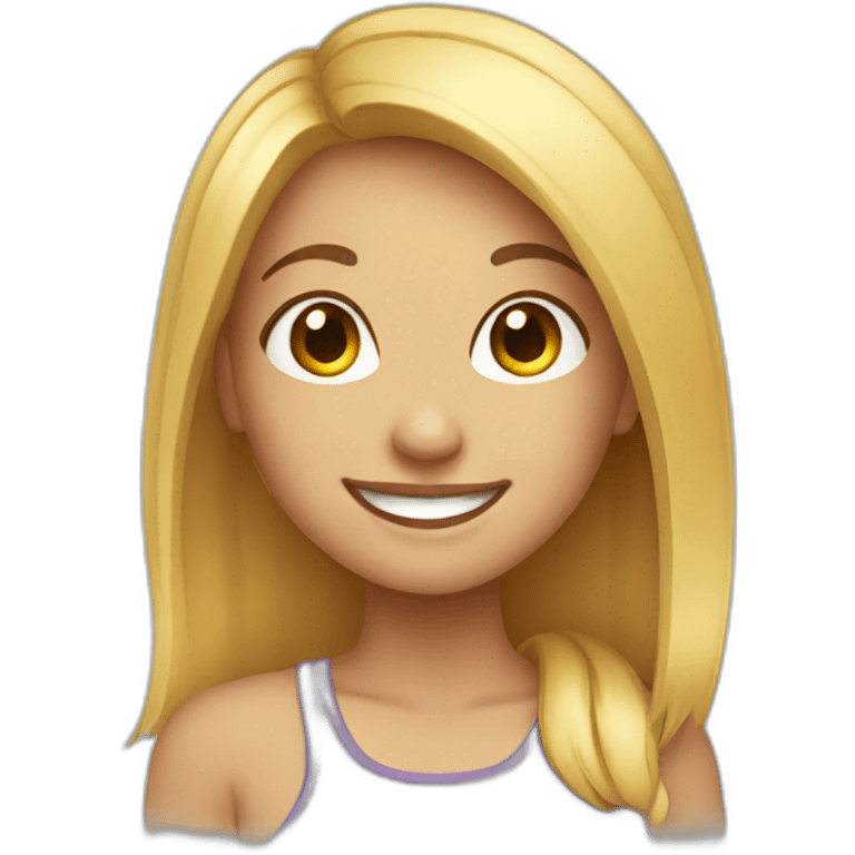 Nice smiling girl emoji