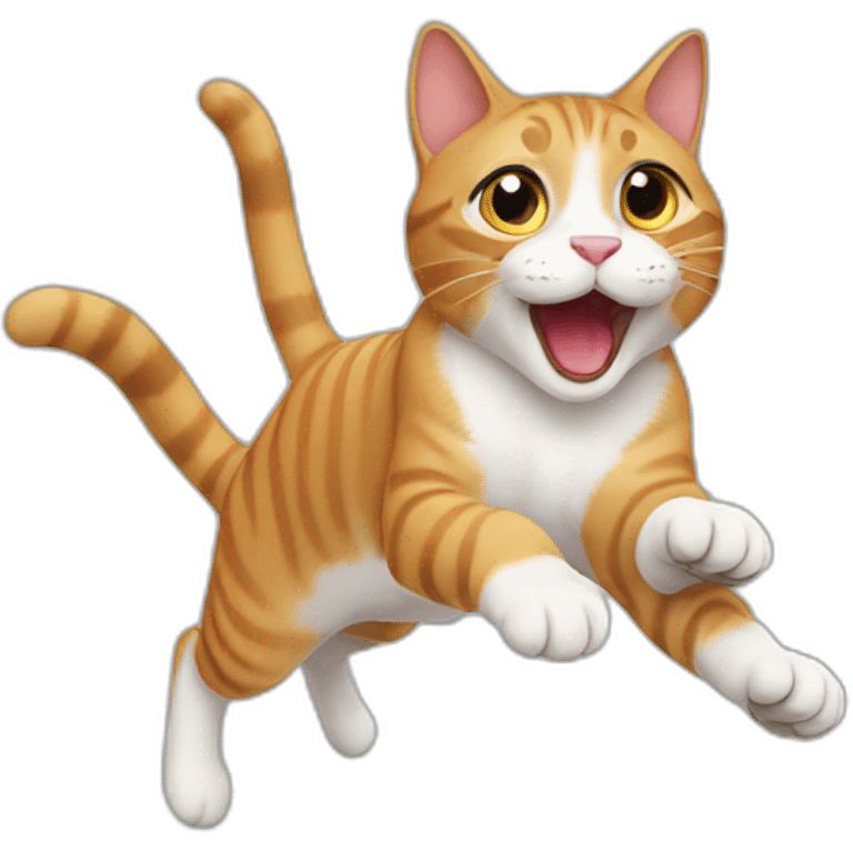 cat jumping emoji