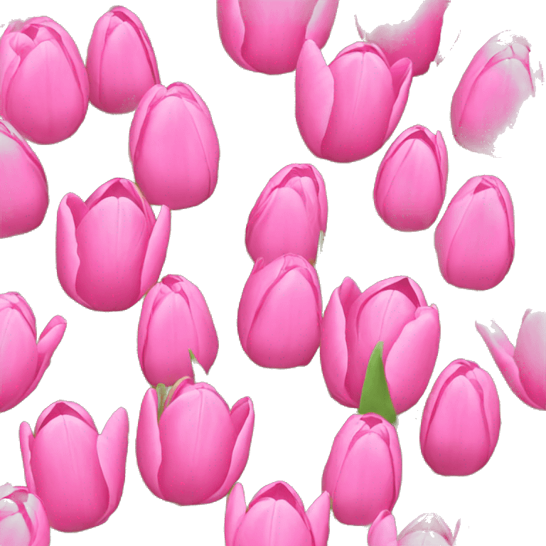 pink tulips  emoji