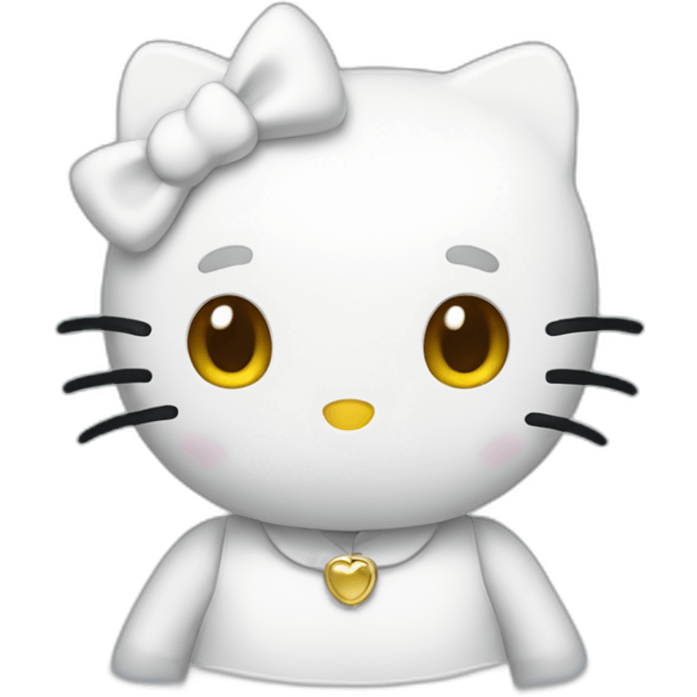 White Hello kitty emoji