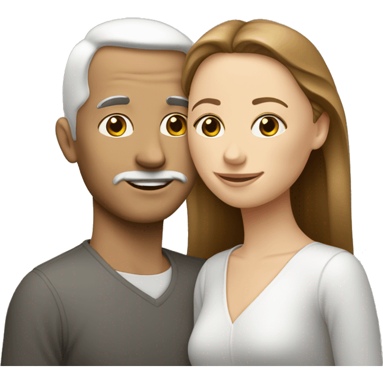 Deux personnes qui s’embrassent blanche de peau emoji