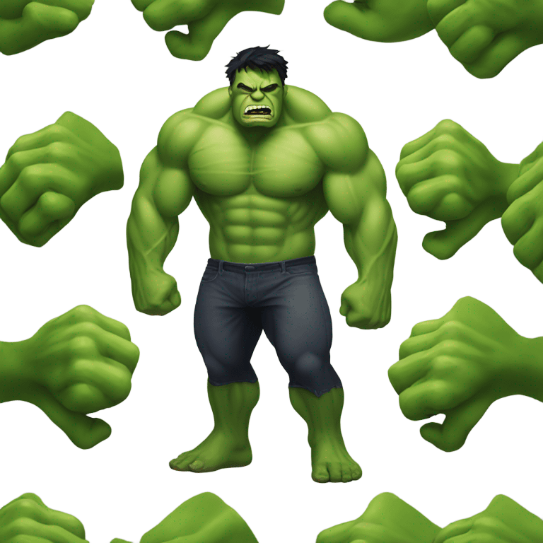 Hulk enfadado emoji