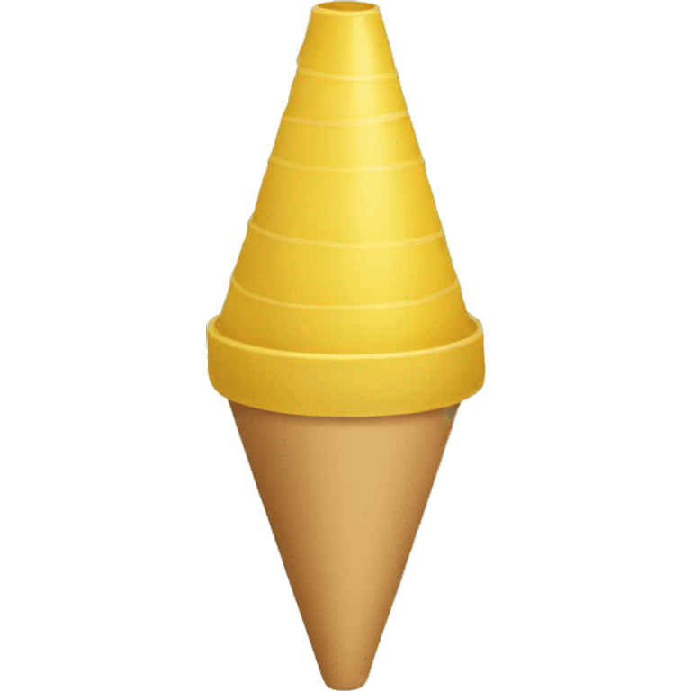 light yellow cone emoji emoji