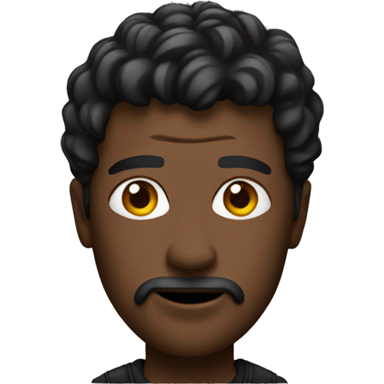 actor on black block emoji