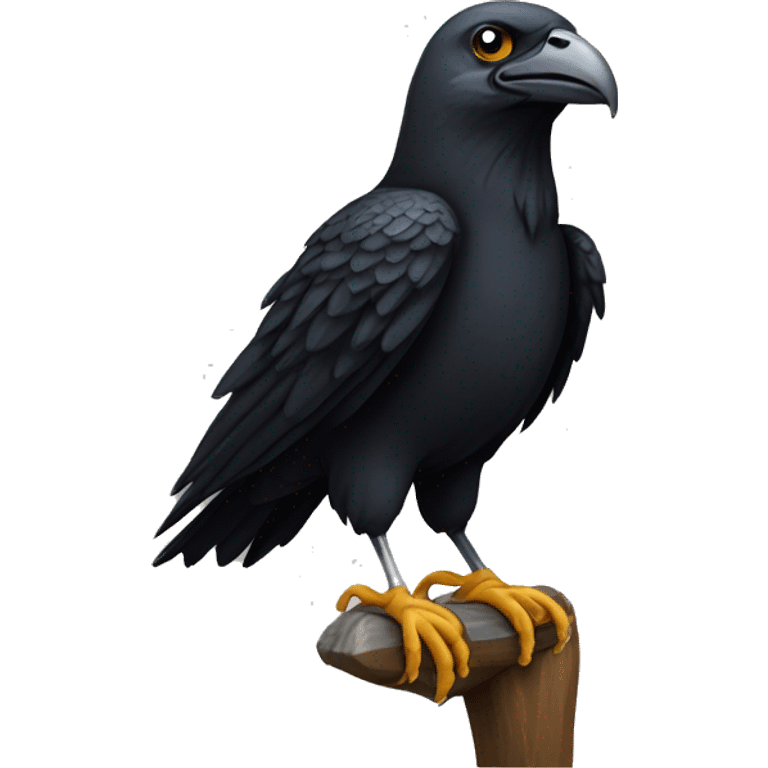 Corbeau sur un aigle emoji