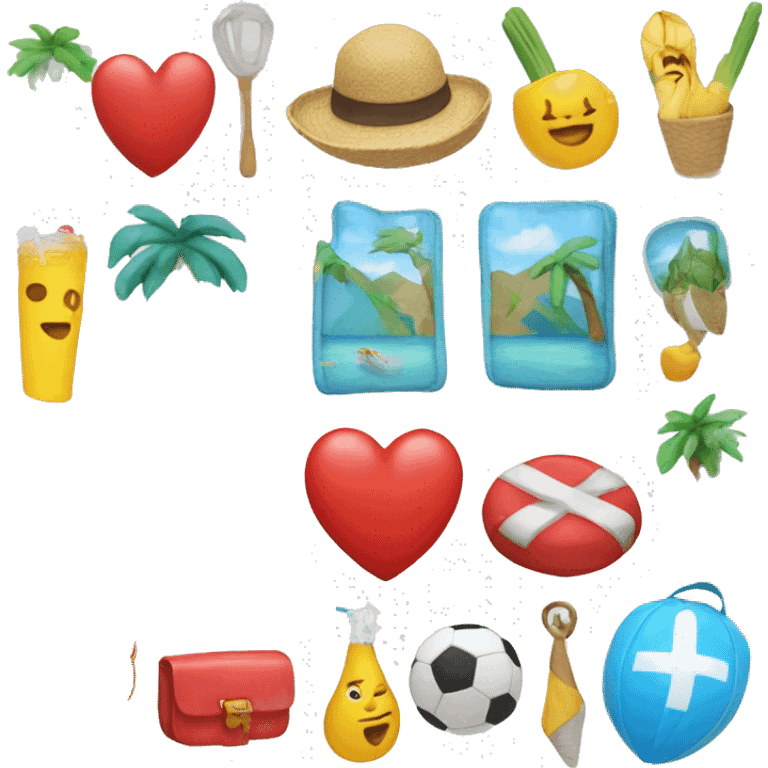 Hazme un emoji inspirado en el corazón de un verano sin ti emoji