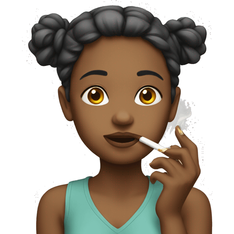 girl with cigarette emoji