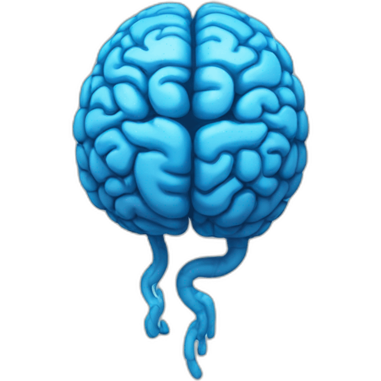 blue brain emoji