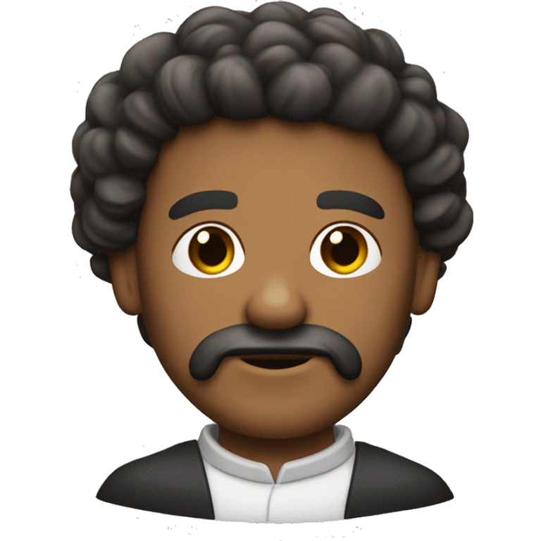 personaje san Pacho, fray con barba emoji