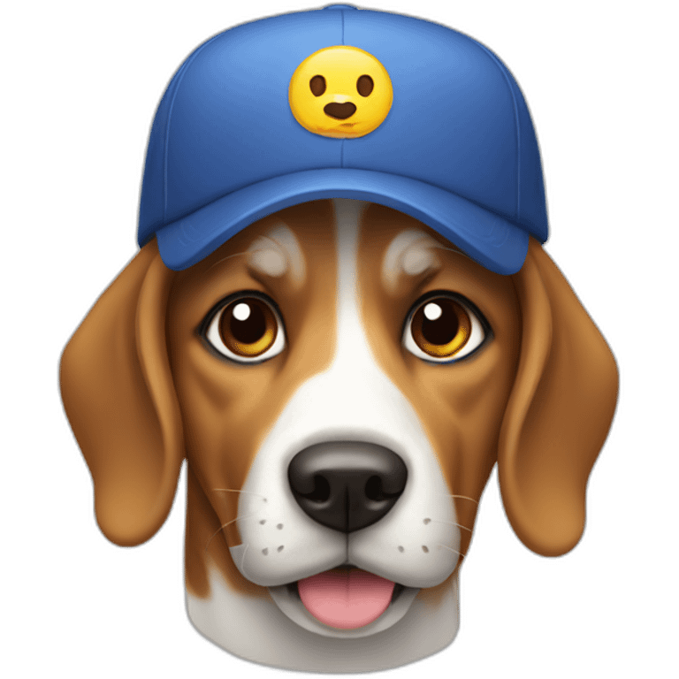 Dog with cap emoji